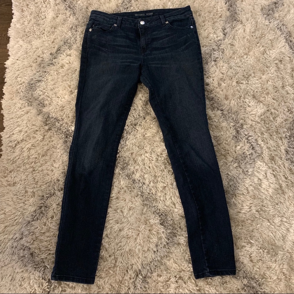 Micheal Kors Straight Leg Dark Wash Jeans
